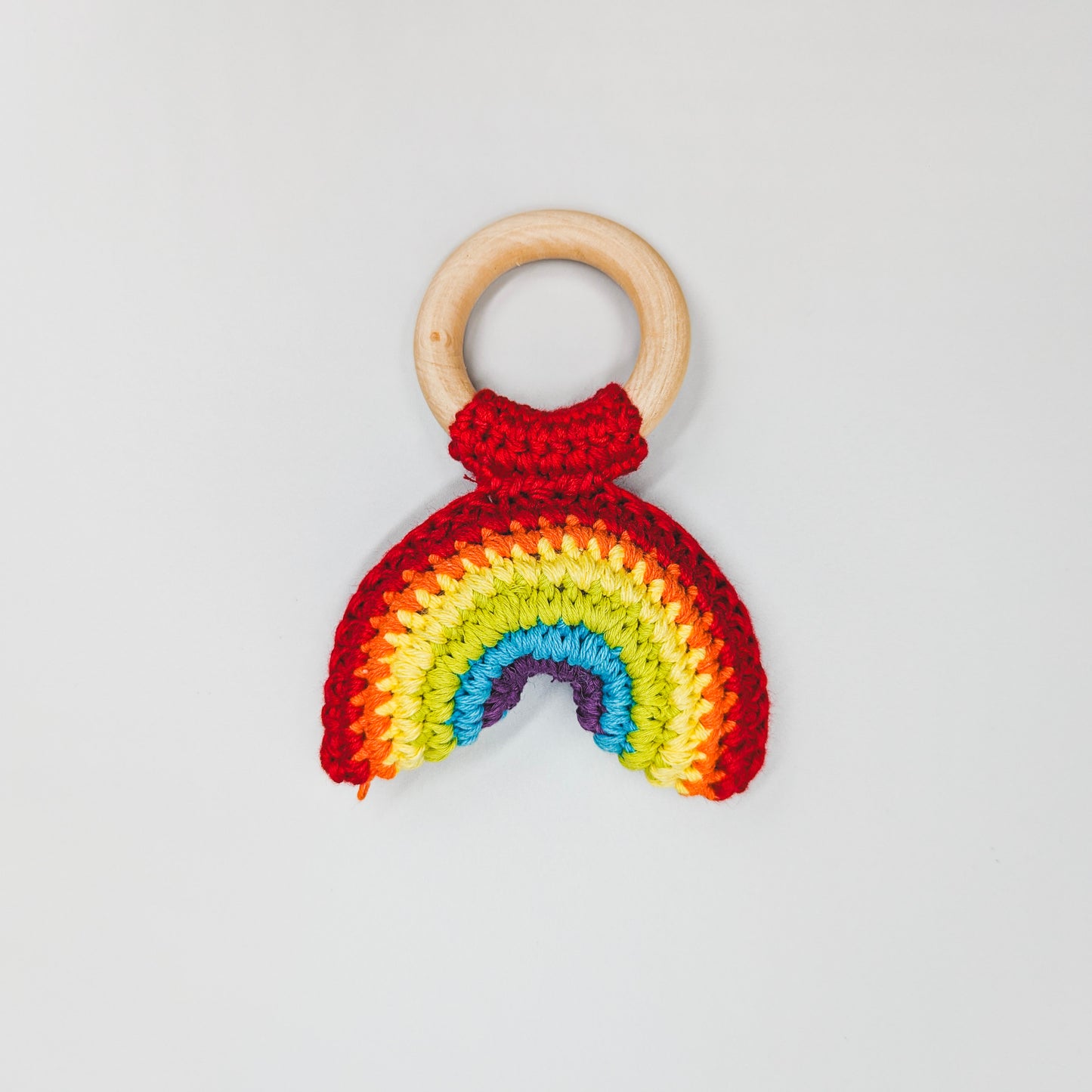 Rainbow Crochet Teether & Rattle