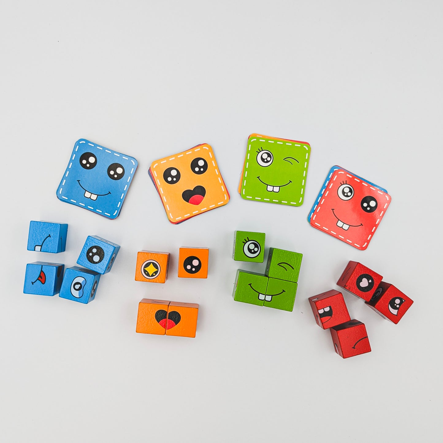 Facial Expression Puzzle Cube