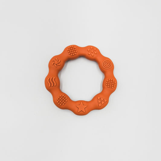 Flower Ring Teether (Orange)