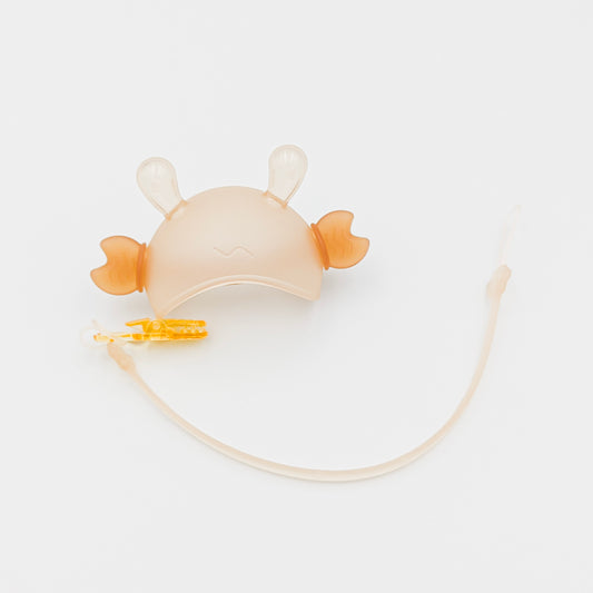 Peachy Crab Teether