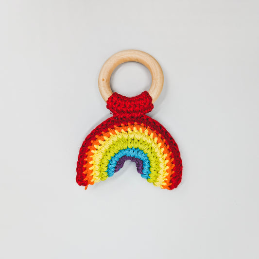 Rainbow Crochet Teether & Rattle