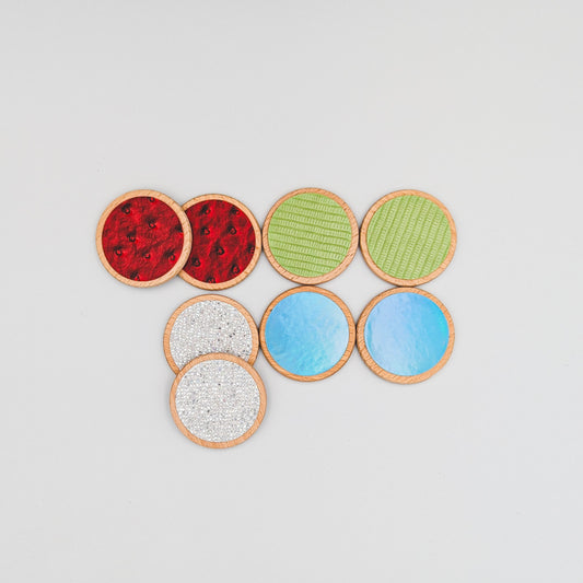 Sensory Textile Matching Coasters