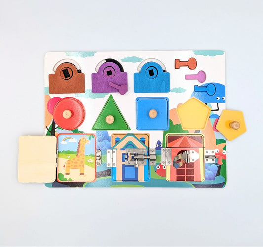 Shape Puzzle with Lock Game